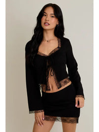 Black Lace Skirt