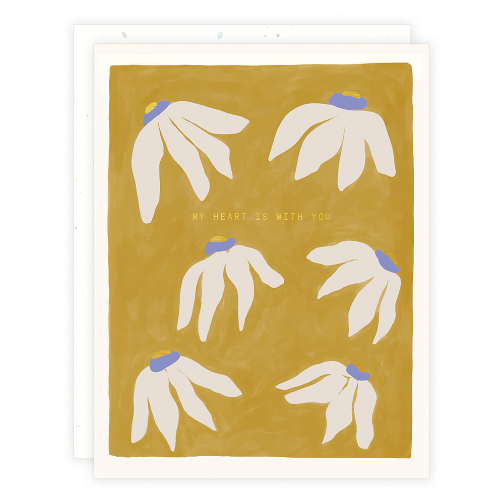 Heart is With You Greeting Card
