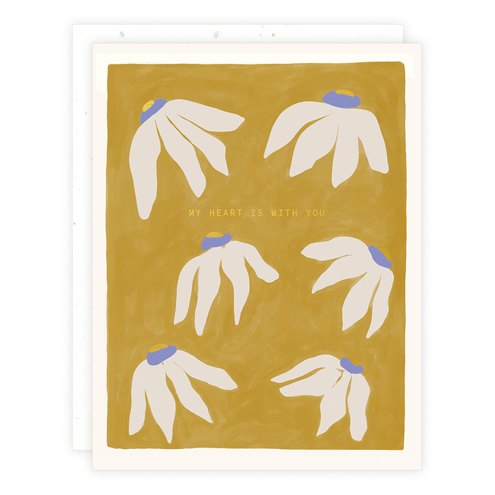 Heart is With You Greeting Card