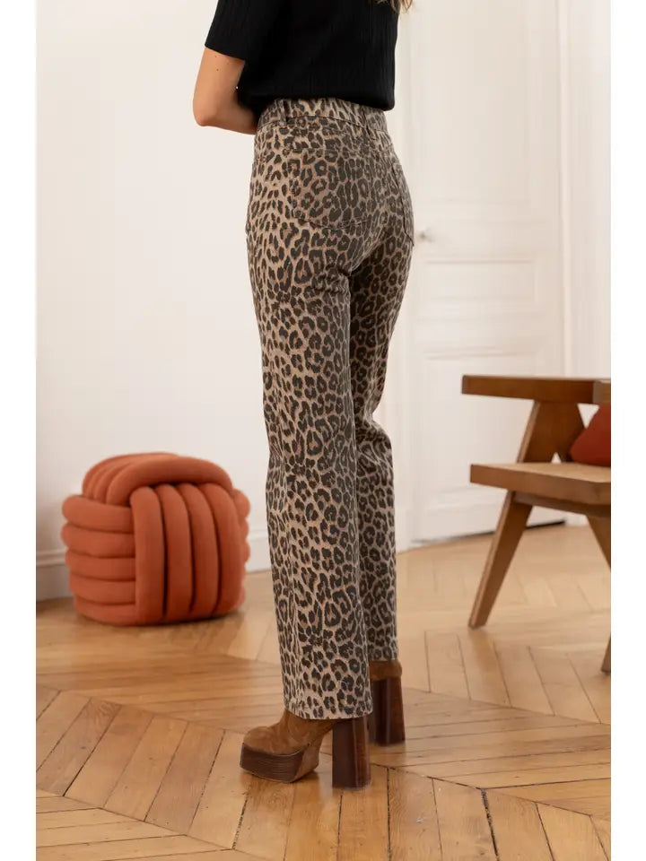 Barbara Leopard Jeans