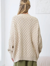 Monroe Checkered Sweater (ivory)