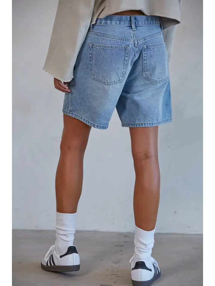 Denim Bermuda Shorts
