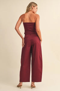 Flint Corset Top (maroon)