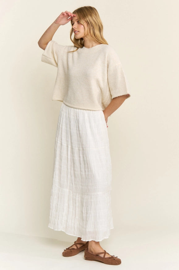 The Penelope Cropped Sweater (ivory)