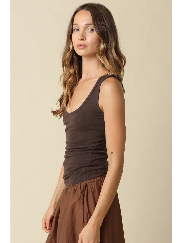 Townes Rib Tank (brown)