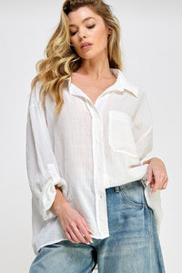 BEST SELLER Fair Weather Blouse (white) - GEORGE-MARY'S
