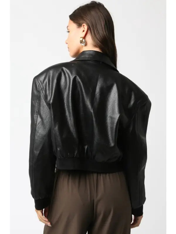 Bria Pu Leather Jacket