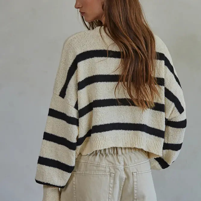 James Cropped Sweater