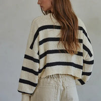 James Cropped Sweater