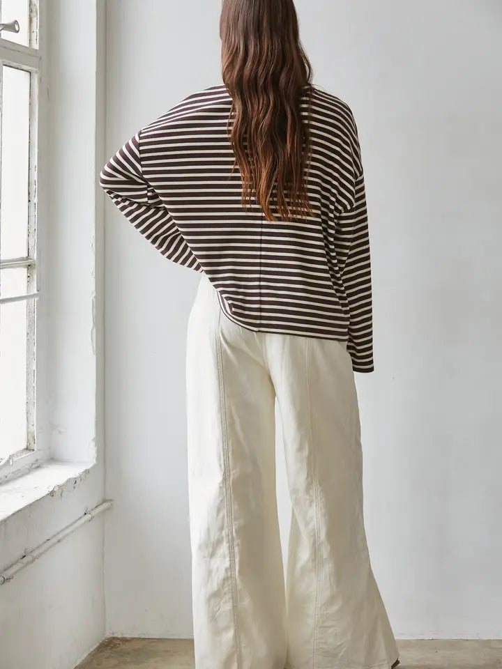 Hughes Striped Boxy Tee