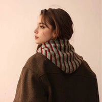 Westover Triangle Scarf (warm stripes)