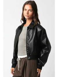 Bria Pu Leather Jacket