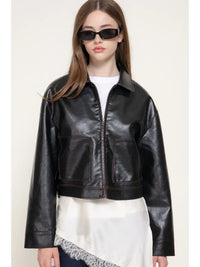 Dylan Faux Leather Jacket
