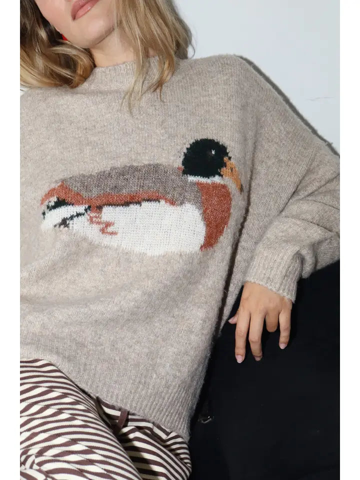 Sitting Duck Sweater (mocha) - GEORGE-MARY'S