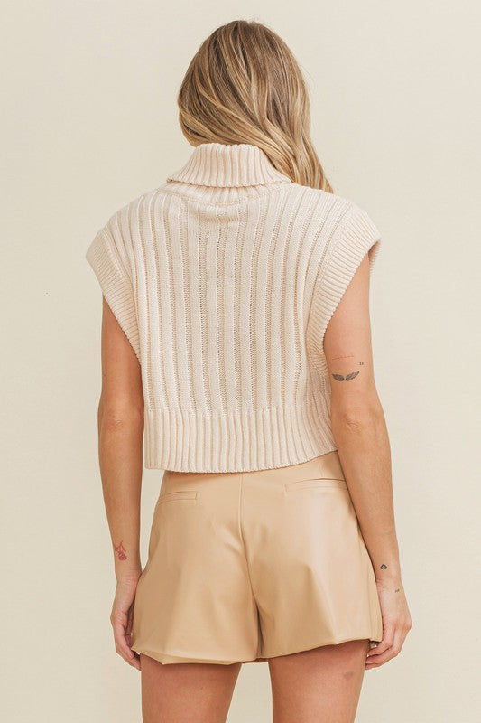 The Brooklyn Cable Sweater Top (cream)