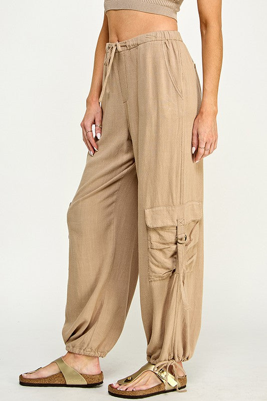 BEST SELLER Linen Cargo Pants (2 colors)