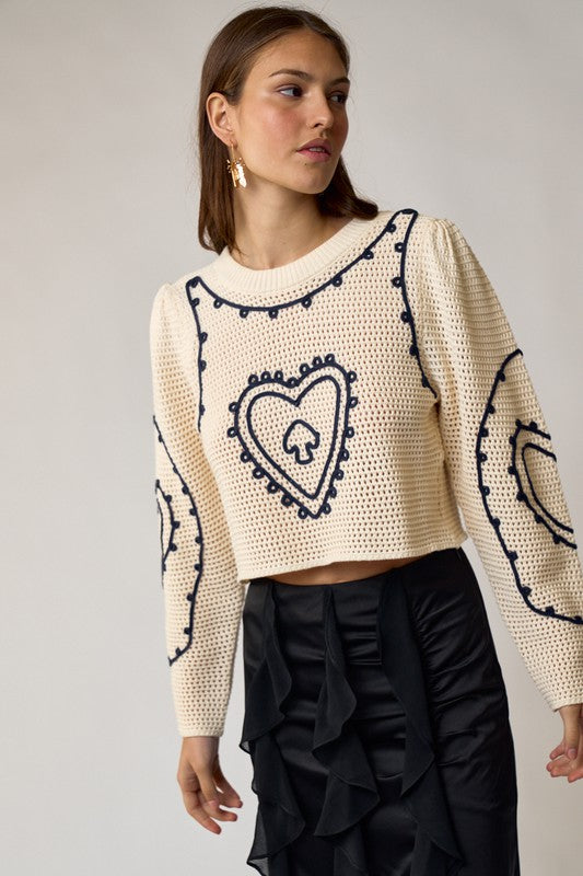 Heart Crochet Top