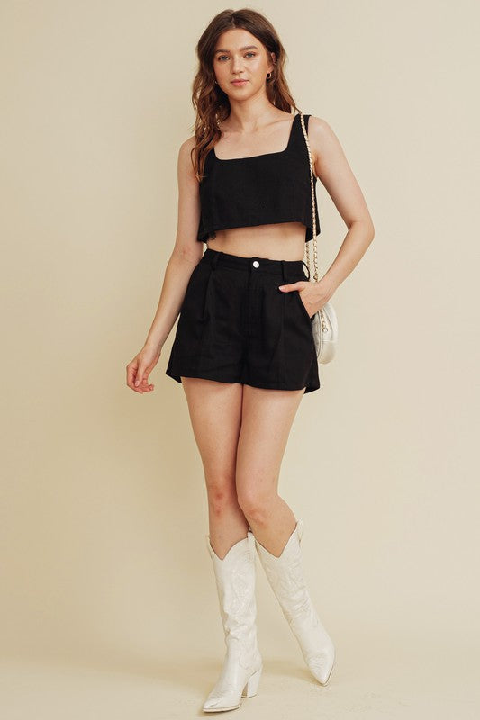 Winifred Flare Shorts (black)