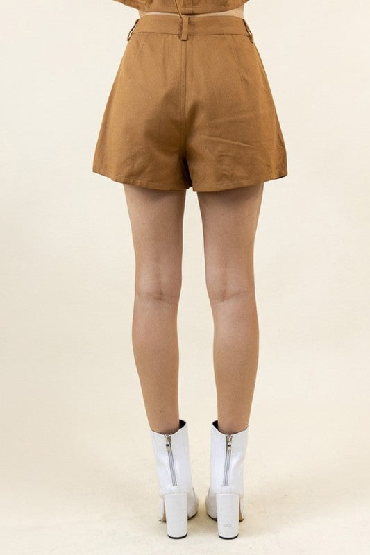 Winifred Flare Shorts (rust)