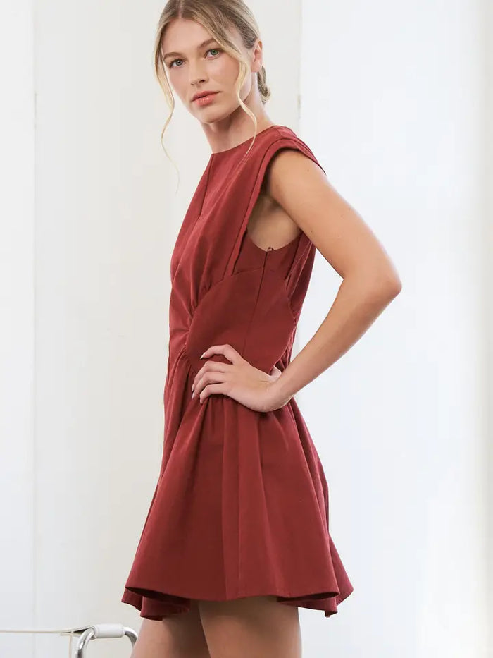 Stella Dress (burgundy)