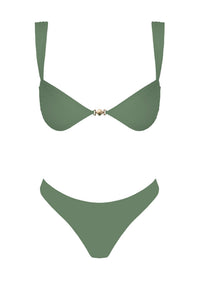 Lyon Olive Bikini (top) - GEORGE-MARY'S