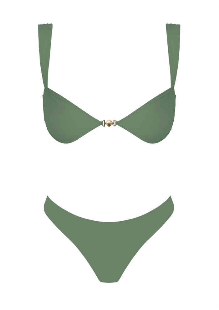 Lyon Olive Bikini (top) (bottom) - GEORGE-MARY'S