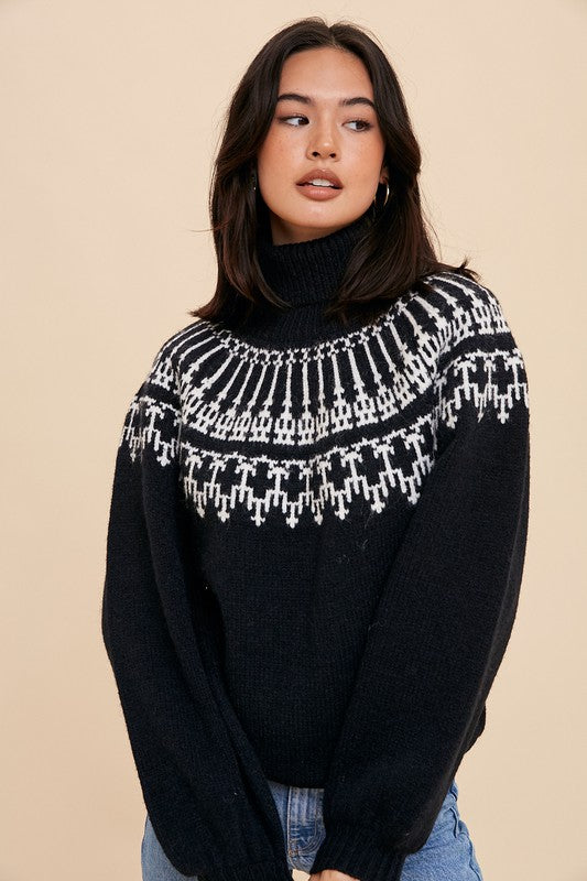 Fair Aisle Sweater (black)