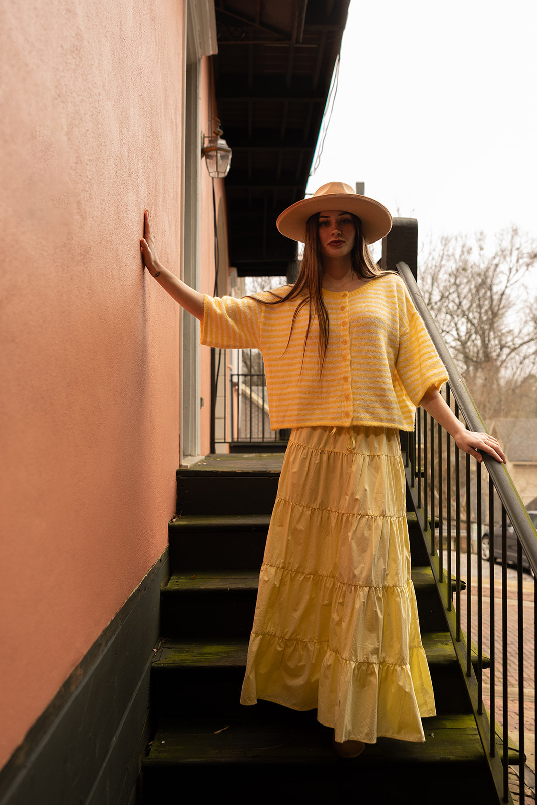 Butter Tiered Maxi Skirt