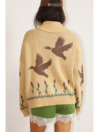 Duck Motif Cardigan