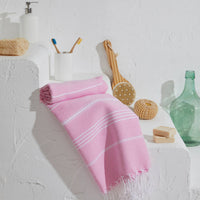 PREORDER Turkish Beach Towel (pink) - GEORGE-MARY'S