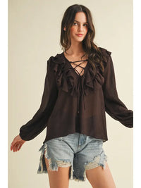 Marietta Blouse (chocolate)