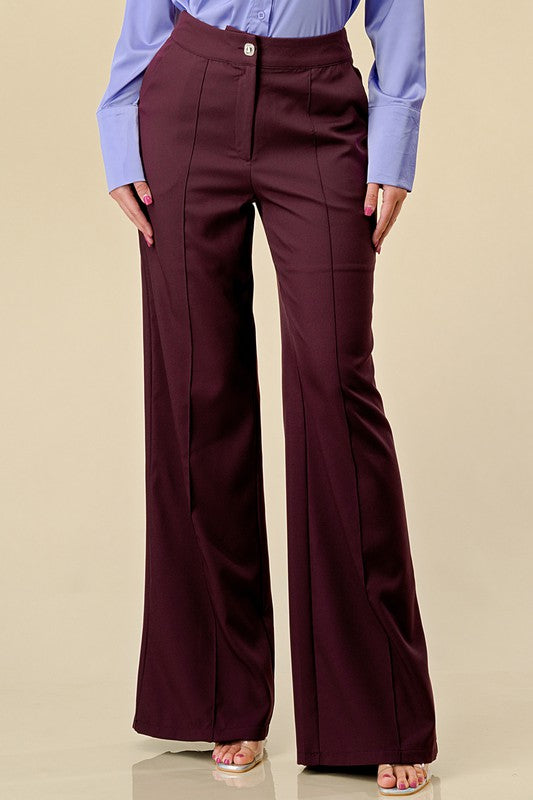 Plum Burgundy Trousers