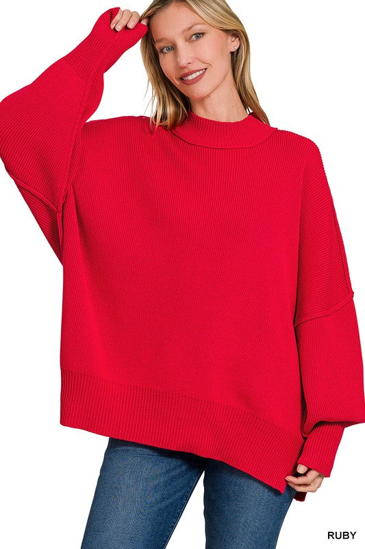 The Oliver Sweater (ruby)