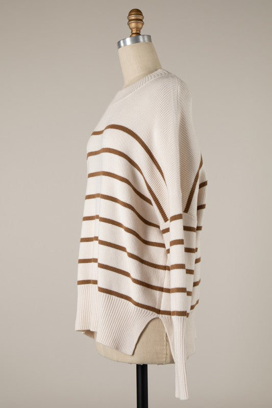 Natural Striped Sweater