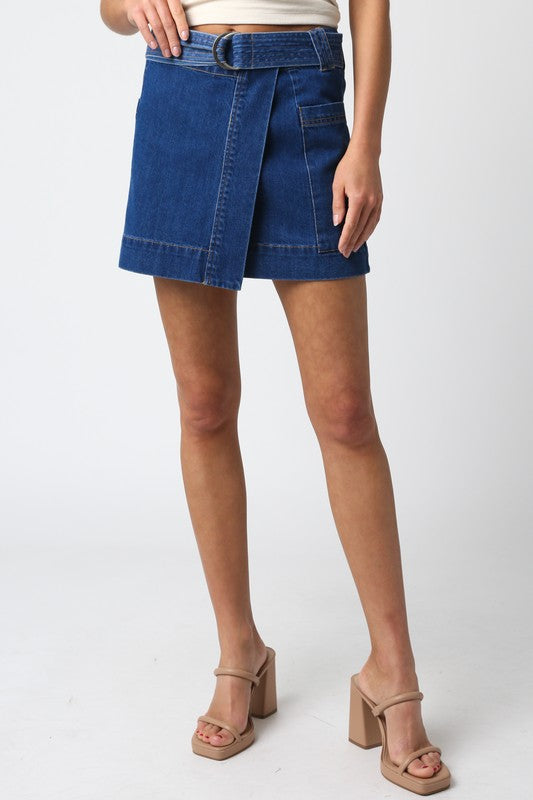 Cindy Denim Skirt (denim blue)