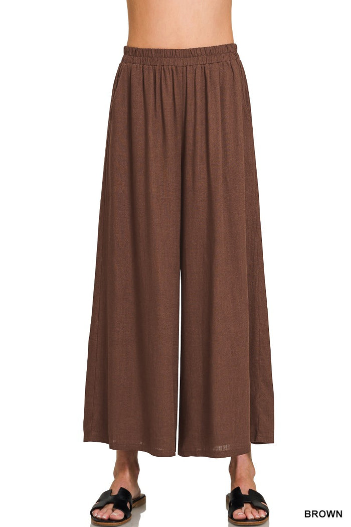 Driftwood Linen Pants (brown) - GEORGE-MARY'S