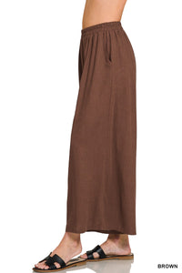 Driftwood Linen Pants (brown) - GEORGE-MARY'S