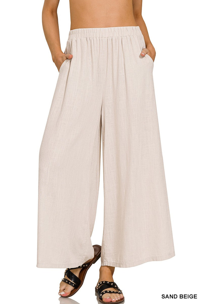 Driftwood Linen Pants (sand beige) - GEORGE-MARY'S