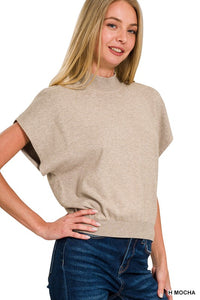 Classic Mockneck Top (h mocha)