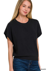 Mockneck Knit Top (bone)