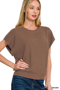 Mockneck Knit Top (bone)