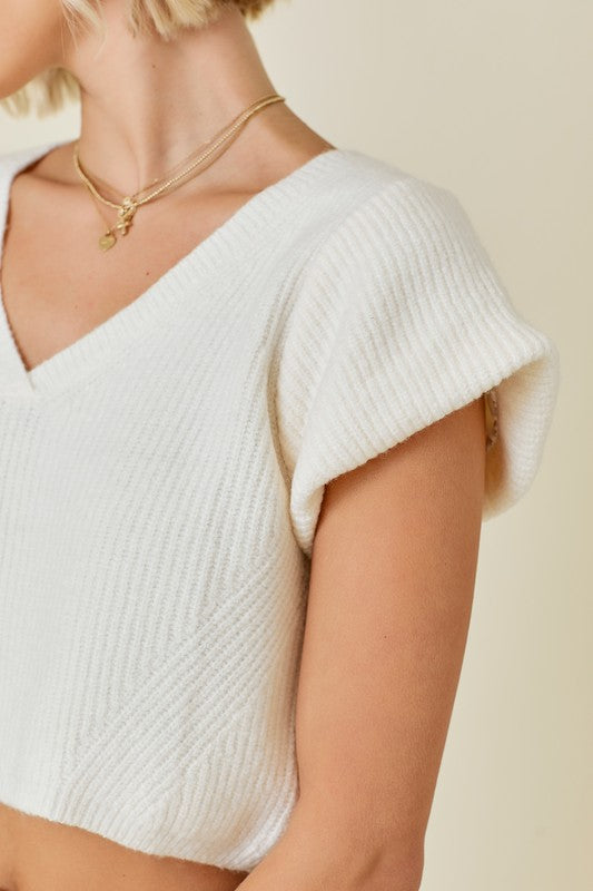 Puff Sleeve Cropped