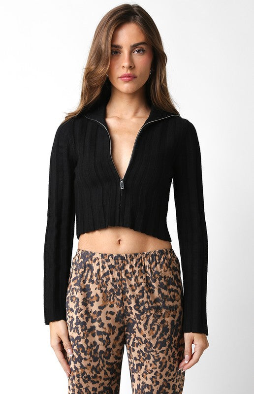 Kendal Sweater Top (black)