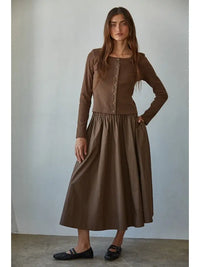 Baker Midi Skirt (brown)