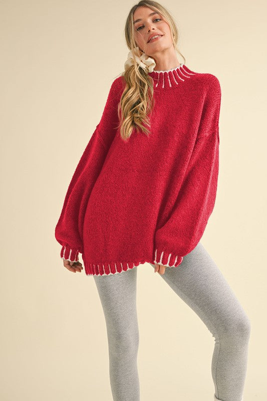 Scarlet Knit Sweater