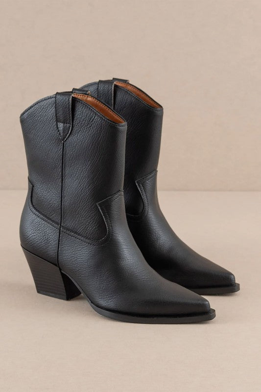 The Ames Western Bootie (black)