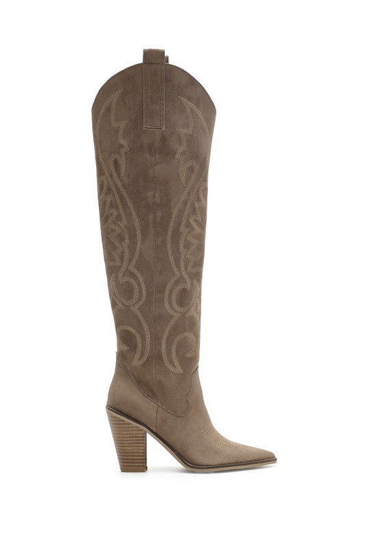 The Ivy Western Boot (taupe)