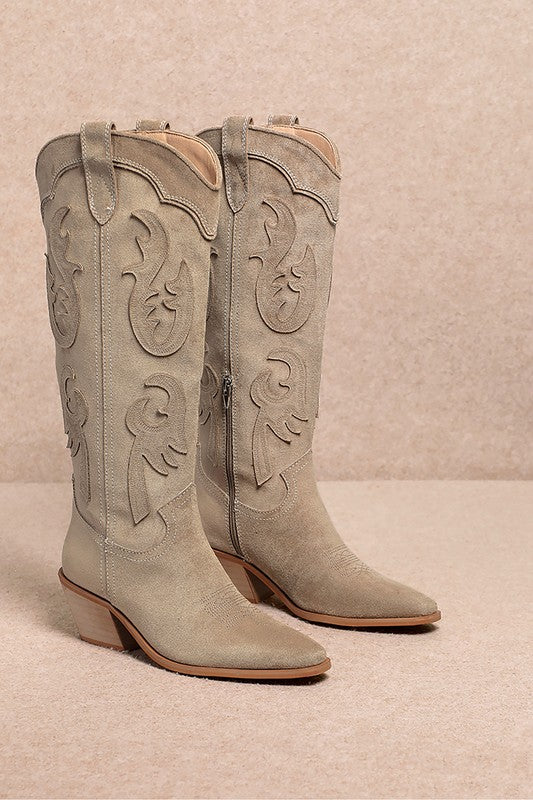 The Audrey Western Boot (khaki)