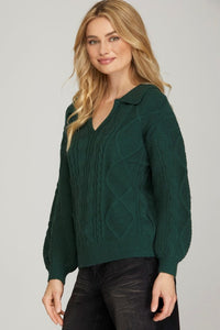 Evergreen Cable Sweater