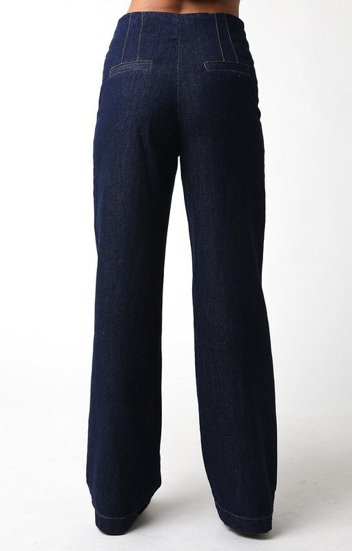 Dark Indigo Denim Trousers